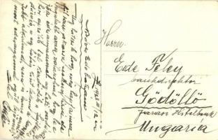 1928 Törcsvár, Törzburg, Bran; Szánkó kirándulás a vár előtt télen, csoportkép / castle, winter, gro...