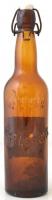 "Hell-Export Wiener Braunt Brauerei wilhelm Fels Karlsruhe" csatos üvegpalack, m: 32 cm