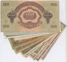 18db-os vegyes magyar korona, pengő és adópengő bankjegy tétel T:III,III-