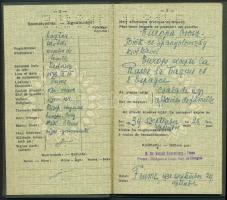 1938 A fiumei magyar konzuli kirendeltség által kiállított fényképes útlevél