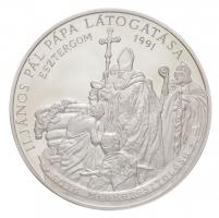 Bognár György (1944-) 1991. "II. János Pál pápa látogatása - Esztergom" Ag emlékérem, tanú...