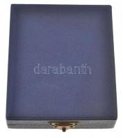 DN "Stephanus Rex" hátoldalán jelzett Ag emlékplakett eredeti dísztokban (60,7g/0.835/40x6...