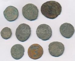Római Birodalom 10db-os tisztítatlan bronzpénz tétel T:3 Roman Empire 10pcs of uncleaned bronze coin...