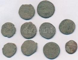 Római Birodalom 10db-os tisztítatlan bronzpénz tétel T:3 Roman Empire 10pcs of uncleaned bronze coin...
