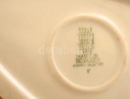 Zsolnay porcelán szamár, kézzel festett, jelzett, hibátlan, m: 12 cm