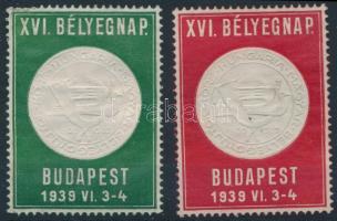 1939 XVI. Bélyegnap 2 db klf levélzáró