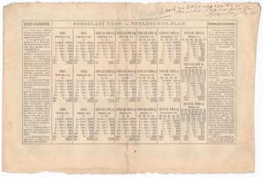 Budapest 1888. "Magyarországi Jószív-Egyesület" sorsjegykölcsön 2Ft-ról, szárazpecséttel, ...