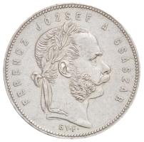 1869GYF 1Ft Ag "Ferenc József / Angyalos címer" Gyulafehérvár (12,42g) T:2 kis karcok és ph. Hungary 1869GYF 1 Forint Ag "Franz Joseph" Alba Iulia (12,42g) C:XF small scratches and edge errors Huszár: 2137., Unger III.: 1463.b, Adamo M15