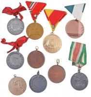 1948-1953. 10db-os vegyes magyar sportérem és díjérem tétel, közte 6db szalaggal T:2,2-