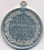 ~1870. "Épség - Erő - Egyetértés / Érme a Nagykanizsai Torna Ünnepély Emlékére 1870" ón em...