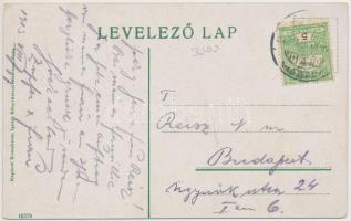 Paks, Látkép a Dunáról, éjjel, kiadja Rosenbaum Ignác (kopott sarkak / worn corners)