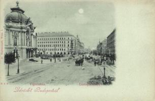 Budapest XIII. Lipót körút, Vígszínház, útépítés; Verlag D. Halberstadt