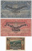 Németország / Weimari Köztársaság 1921-1923. 6db klf szükségpénz, közte Manheim, Württemberg T:I-,II...