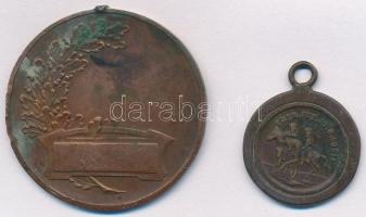 1867. "Budapesti koronázás 1876" Br medál (22mm) + DN "Magyar Kerékpáros Szövetség 18...