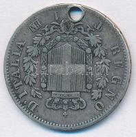 Olaszország 1863T BN 1L Ag "II. Viktor Emánuel" T:3 ly. Italy 1863T BN 1 Lira Ag "Vit...