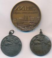 1986. "Gróf Széchenyi István / MHB" Br emlékérem sérült MNB tokban (42,5mm) + DN "Mat...