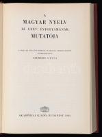 Szemere Gyula (szerk.): A magyar nyelv LI-LXXV. évfolyamának mutatója. Budapest, 1983, Akadémiai Kia...