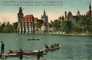 Budapest XIV. Városliget, Városligeti-tó, Vajdahunyad vára, Mezőgazdasági Múzeum (vágott / cut)