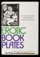 Drs. Phyllis and Eberhard Kronhausen: Erotic Bookplates. New York, 1970,Bell Publishing Company. Kiadói műbőr kötés, kiadói papírborítóban. Angol nyelven, számos képpel illusztrálva. A papírborító szakadt, ragasztott. / Leatherette-binding, in paper cover, in english language, with a lot of pictures.