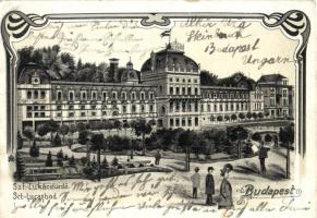 Budapest II. Szent Lukács fürdő, litho (fa)