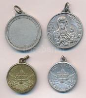4db klf  II. János Pál és Szent Kristóf fém medál T:2
4pcs of diff John Paul II and St. Christopher...