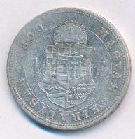 1890KB 1Ft Ag "Ferenc József / Fiume címer" T:2-,3
Adamo M15