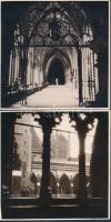 1931 London,  Westminster Abbey és a parlament, 3 db fotó, 12x12 és 18x17 cm / London, Westminster A...
