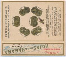 cca 1890 John cigarillos 2 db litho szivarka doboz  / Vintage Cuban cigar boxes