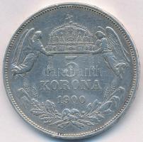 1900. 5K Ag "Ferenc József" T:2- Adamo K7
