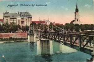 Nagyvárad, Oradea; Kőrös híd, Református templom / bridge, Calvinist church (EB)