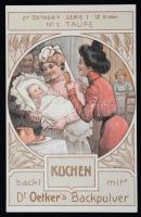 12 lapos Dr. Oetker reklámkártya sorozat, reprint, 16x10 cm