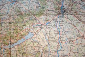 1939 Csonka Magyarország áttekintő térképe, Magyar Királyi Honvéd Térképészeti Intézet, a hajtásokná...