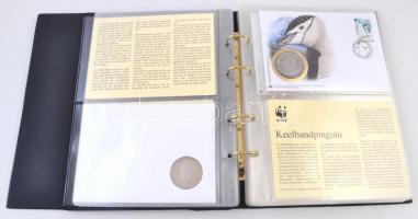 1986. 20db klf "WWF - Természetvédelmi Világalap" érmés bélyeges boríték, FDC, gyűjtői alb...