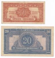 Ausztria / Szövetséges megszállás 1944. 50g + 1944. 20Sch T:III
Austria / Allied Occupation 1944. 5...