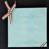 Bozó Gyula (1913-2004) 1989. "George Bush látogatása Magyarországon" Br emlékérem díszdobo...