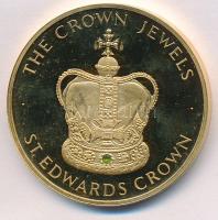 Turks- és Caicos szigetek 2004. 5K aranyozott Cu-Ni "II. Erzsébet / Koronaékszerek - Szent Eudá...