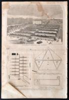 1870 Leipzig, Illustrirte Zeitung 4 db száma egybefűzve