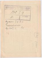 1948 Bp., Az Egyesült Rákospalotai Kereskedő- és Iparos Szövetség emléktábla-állításról szóló meghív...