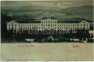 Kassa, Kosice; Katonai alreál iskola, kiadja Varga Bertalan / military school (EB)