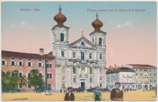 Gorizia, Görz; Piazza grande con la chiesa di S. Ignazio / main square, church (EK)