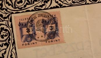 1940 Bp., Az Országos Magyar Zenetanár-vizsgáló Bizottság által kiállított zenetanári oklevél, illet...