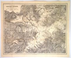 1915 Az Ortler-hegység térképe / Map of the Ortler-Group 1:50 000 78x63 cm