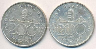 1994. 200Ft Ag "Deák" (2x) T:2 Adamo F13.1