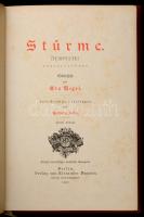 Negri, Ada: Stürme. Berlin, 1897, Verlag von Alexander Duncker. Aranyozott vászonkötésben, jó állapotban.