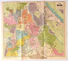 1884 Bécs térképe  / Map of Vienna 1:25 000.53x49 cm