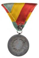 ~1920-1930. "Budapesti Önkéntes Mentő Egyesület" jelzett Ag kitüntetés mellszalagon (20,86...