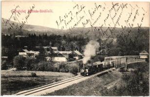 Málnásfürdő, Malnas Bai; gőzmozdony / locomotive