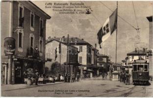 Ponte Chiasso, Caffé Ristorante Nazionale / café, restaurant, tram (Rb)