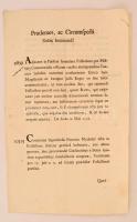 1795 Helytartótanácsi leirat Habsburg-Lotaringiai Sándor Lipót(1772-1795) főherceg, nádor(1790-1795) saját kezű aláírásával