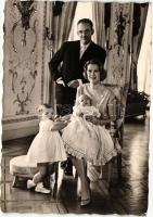 Prince Rainier III, Princess Grace Kelly and their children